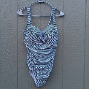 BOND-EYE Austalia Striped One Piece Swimsuit 10 D/DD